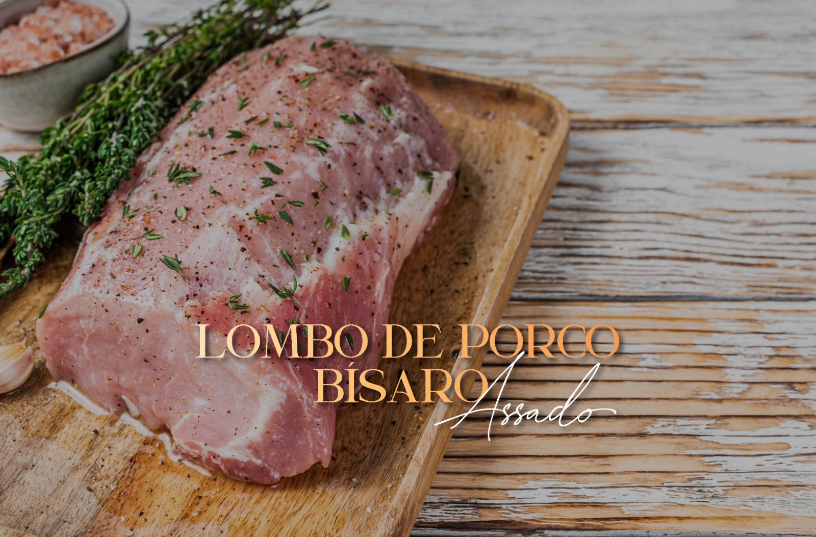 Receitas - Lombo de porco assado Bísaro