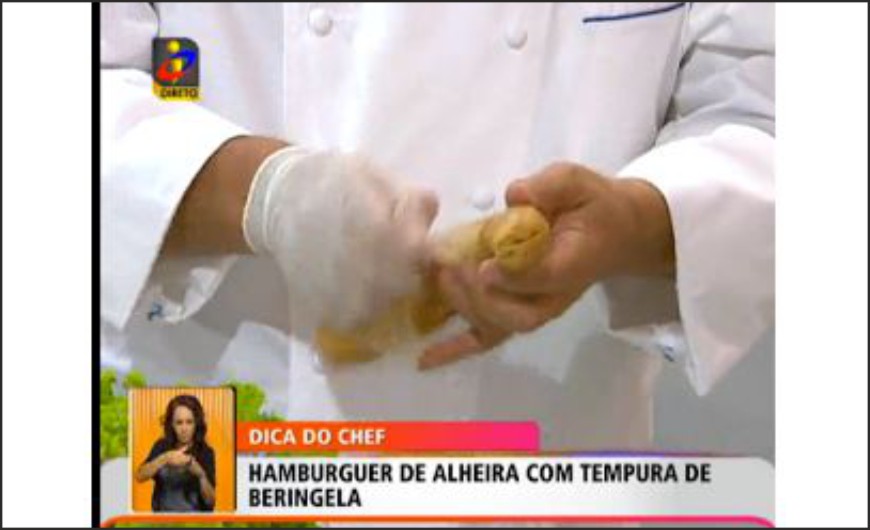 Hamburguer de Alheira com Tempura de Beringela