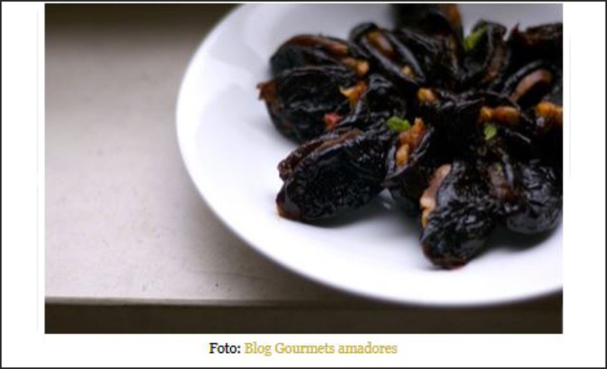 Ameixas com chouriço para uma prova de vinhos