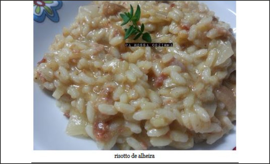 Da Nossa Cozinha: Risotto de alheira