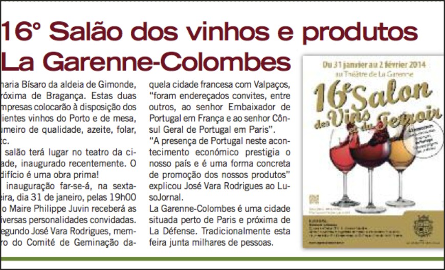 Portugal no 16º Salão dos Vinhos e Produtos da Terra