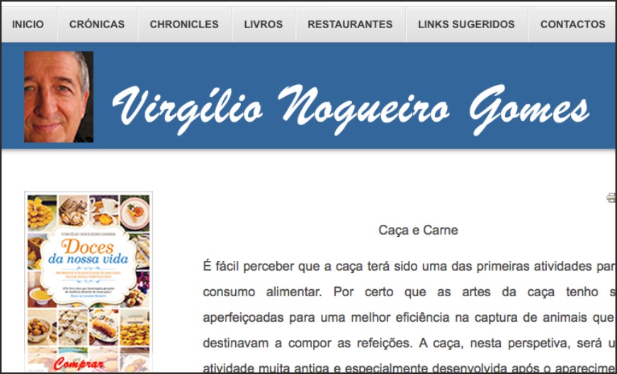 Caça e Carnes, um artigo de Virgilio Gomes
