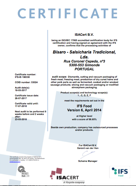 Certificação IFS Food